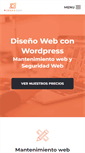 Mobile Screenshot of disenowebwordpress.com